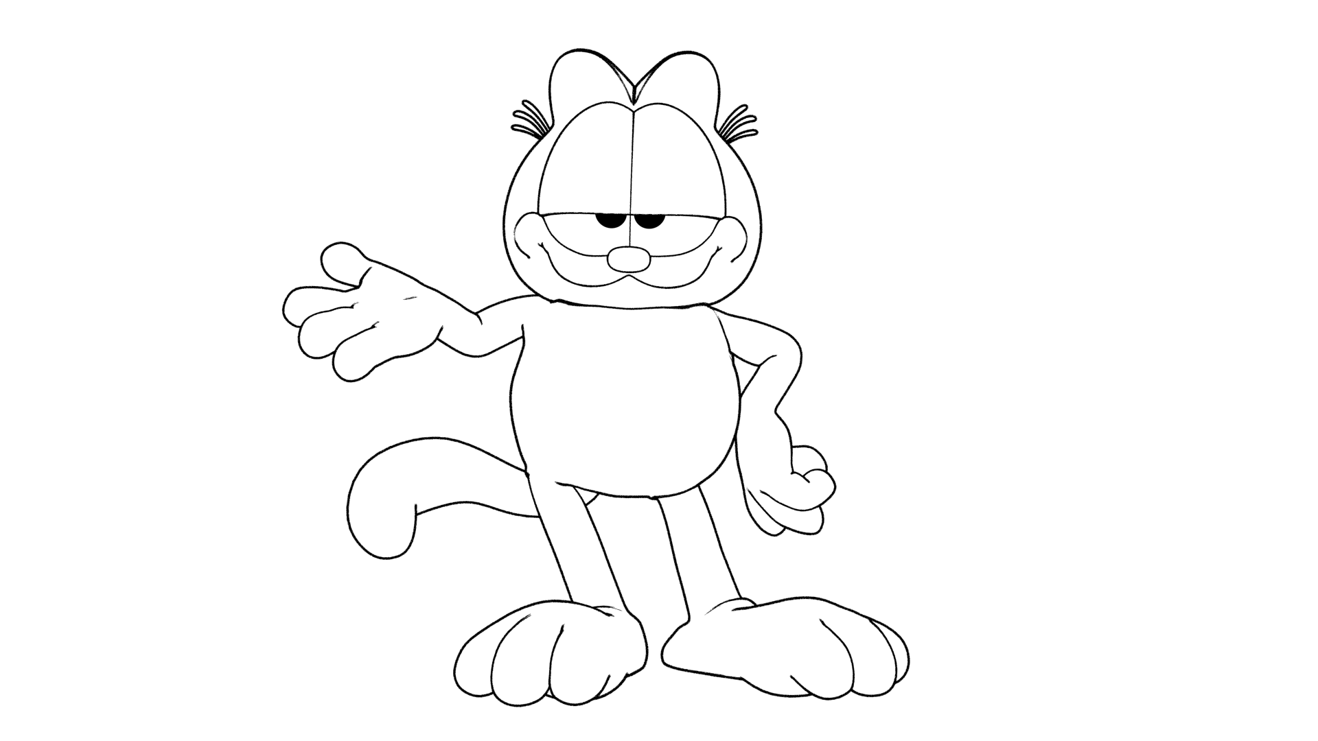 Coloriage Garfield