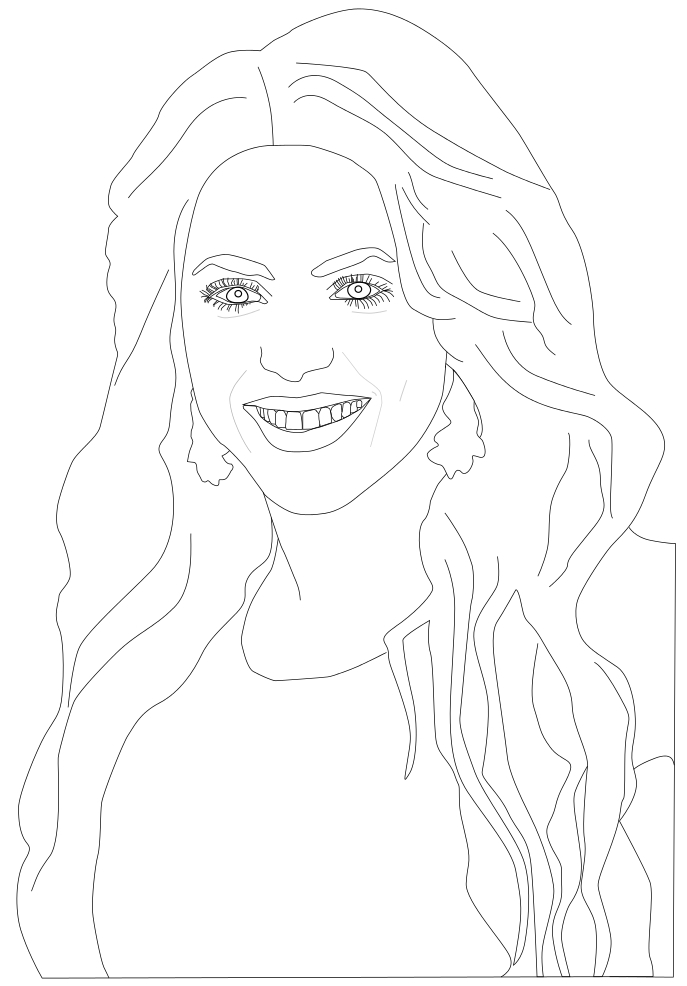 Coloriage Shakira