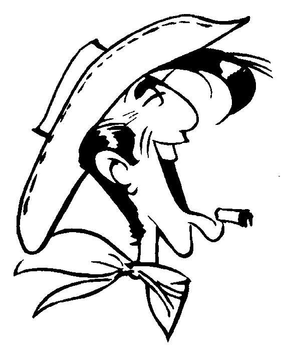 Coloriage Lucky Luke