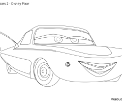 Coloriage Cars 2 Flo