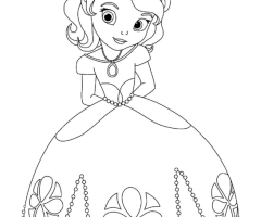 Coloriage princesse Sofia