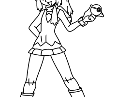 Coloriage Aurore Pokemon