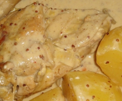 Blanc de poulet moutarde