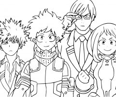 Coloriage My hero Academia